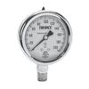 Trerice Industrial Gauge, D80 Series, Dry or Liquid Filled, Stainless Steel Case, 1-1/2", 2", 2-1/2", 4" Dial Sizes, ±1.6% Accuracy (1% Optional),Stainless Steel Case, Glycerine Fill Standard.