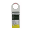 Scaffolding Status Holder and Scaffolding and Construction Inspection Tags, 11-3/4" Height, 3-1/2" Width
