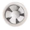 Window Round Exhaust Fan, White, 220~240VAC, 50/60Hz,6" Diameter.