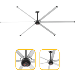 HVLS (High Volume, Low Speed) Industrial Ceiling Fan, Suitable for Economical Cooling Requirement