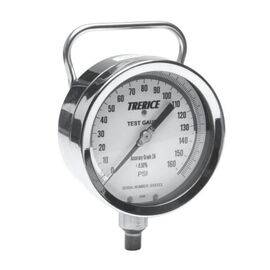 Trerice industrial Gauge, 575SS Series with Carrying Case, 4.5" Dial, Stainless steel, Delrin bushings  and sector gear movement, Mirrored Dial,Micro Adjustable Pointer