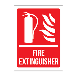 Fire Extinguisher General Vinyl Signs A4 Size Self Adhesive