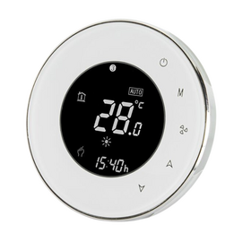 Klima Smart Thermostat KL6200B - Round Shape - Smart Wi-Fi Thermostat - Touch Screen Temperature Controller - 220V - Works with Alexa & Google