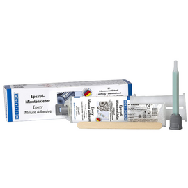 Epoxy Minute Adhesive Set with Mixing Nozzle, Weicon, 24 ml, Double Syringe 2-Component Epoxy Adhesive
