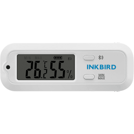 ITH-12S INKBIRD Thermometer and Hygrometer for Cigar Humidors, Wood Instruments, and Herbal Storage, 98ft/30m Range INKBIRD Bluetooth Thermometer and Hygrometer