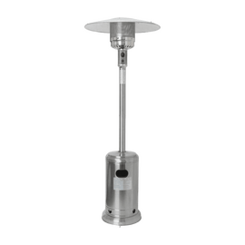 Mushroom Gas Patio Heater, Stainless Steel,Safety Anti-tilt & Auto shut-off,Main Pole 65mm Diameter
