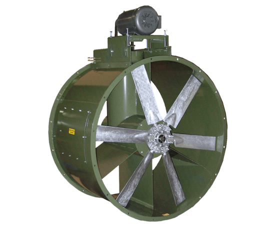 American Coolair Commercial Industrial, Belt Drive, Tube Axial Duct Fans-TBC Belt Drive Sizes:18-84,CFM:1,579-107,582,Static:Through 2.0"