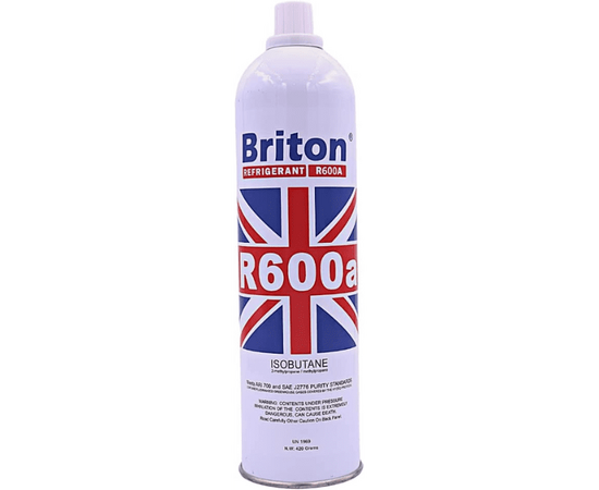 Briton Refrigerant R600A For HVAC Disposable Cylinder 420G