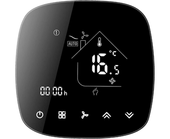 Klima Smart Thermostat KL6100B - Round Corners - Wi-Fi Thermostat - Touch Display Smart Control