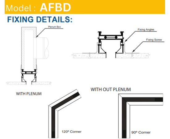 Flow Bar Diffuser, Aluminum, AFBD