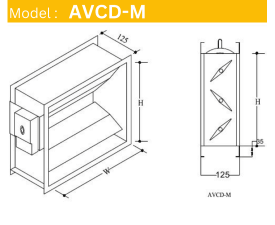 Motorized Volume Control Damper – AVCD-M