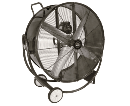 Heat Buster Portable Tilt Drum/Barrel Fan, 30'' Diameter,115/220V-50Hz,18000 m³/h Airflow