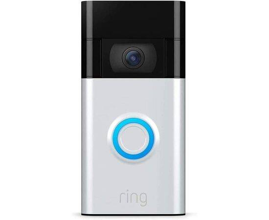 Ring Video Doorbell (2nd Gen), rechargeable battery powered, Wi-Fi doorbell security camera with Two-Way talk, full HD video, motion detection, night vision