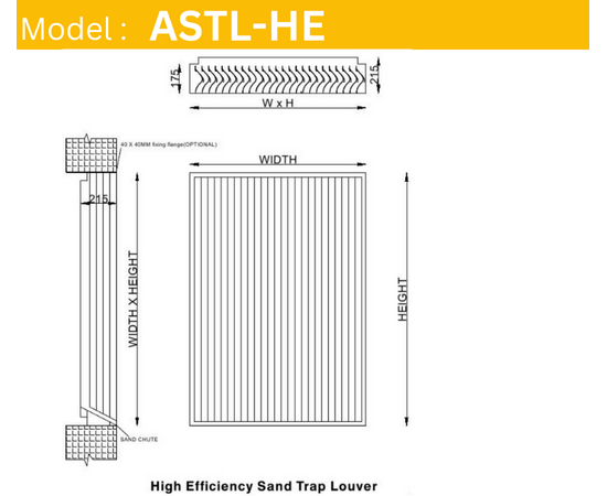 Sand Trap Louver High Efficiency – ASTL- HE