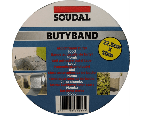 Soudal Butyband Self Adhesive Flashband, Flashing Tape 10m x 225mm