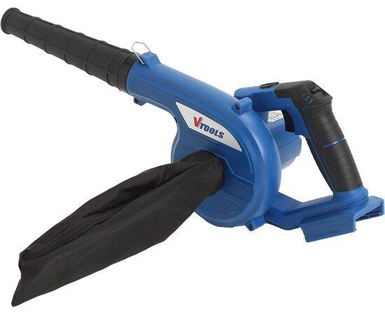 Vtools 20V Lightweight Cordless Air Blower With Variable Speed For Home And Garden,Blue,Vt1205-20V